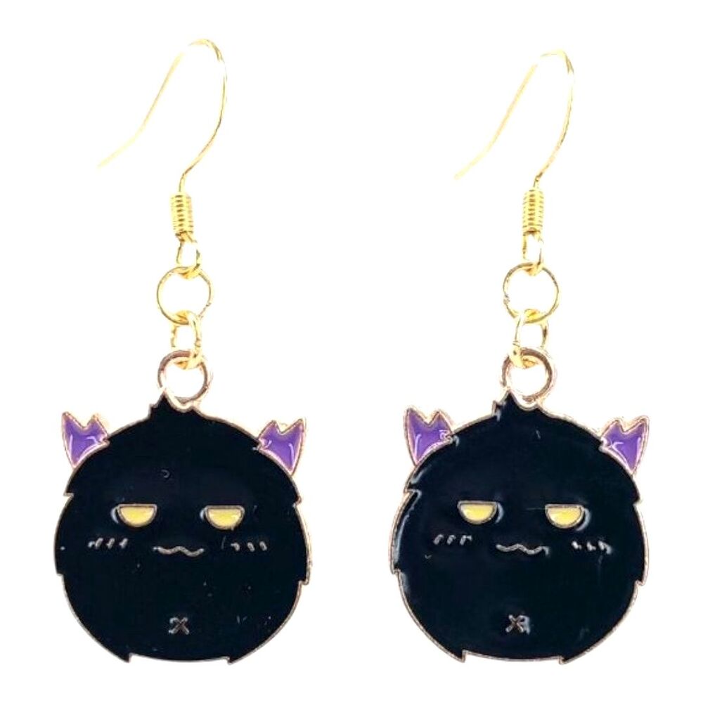 Black Monster Earrings Fashion Jewelry Dangle Earrings Halloween Fluffy Spooky